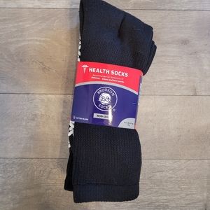 Health diabetic socks size  13-15 black non skid
